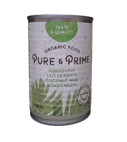 Pure & Prime Lait de noix de coco bio & sans gluten 400ml